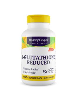 Healthy Origins L-Glutathione Reduced 500mg 150 Veggie Capsules