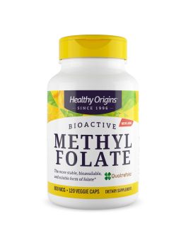 Healthy Origins Methyl Folate 800mcg 120 Veggie Capsules