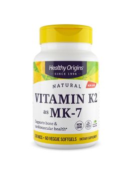 Healthy Origins Vitamin K2 as MK-7 100mcg Veggie Softgels