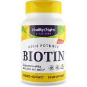 Healthy Origins Biotin 5,000mcg 60 Veggie Capsules