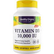 Healthy Origins Vitamin D3 10,000iu 120 Softgels