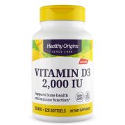 Healthy Origins Vitamin D3 2,000iu 120 Softgels
