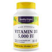Healthy Origins Vitamin D3 5,000iu 120 Softgels