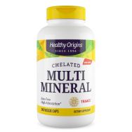 Healthy Origins Chelated Multi Mineral 240 Veggie Capsules Front of bottle
