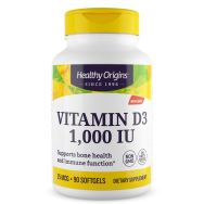 Healthy Origins Vitamin D3 1,000iu 90 Softgels