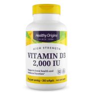 Healthy Origins Vitamin D3 2,000iu 360 Softgels